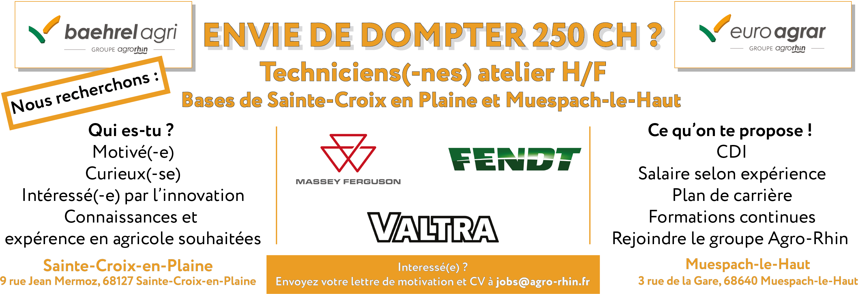 NOUS RECRUTONS !!